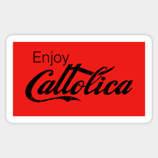 Enjoy CATTOLICA - jet black Sticker